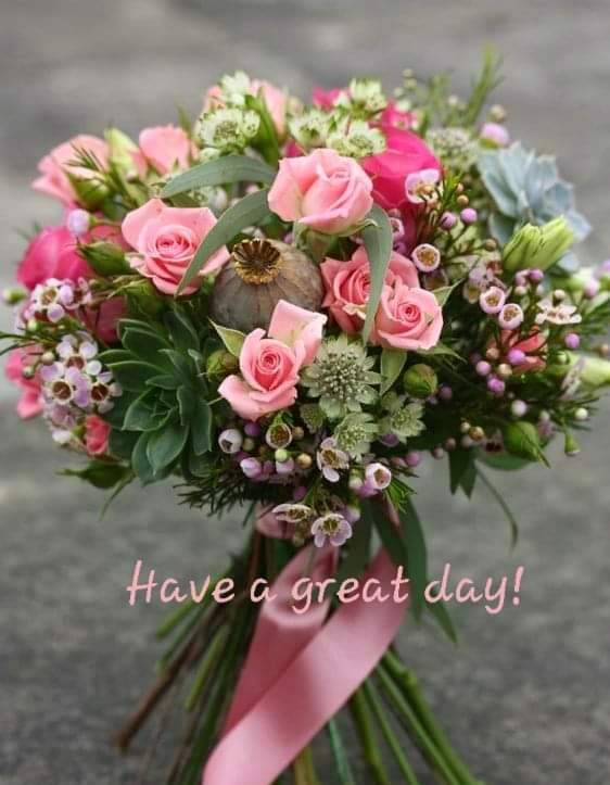 Image with flowers, have a great day
