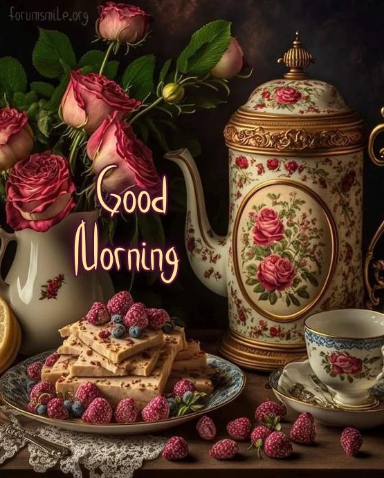 Good morning, have a nice tea party
