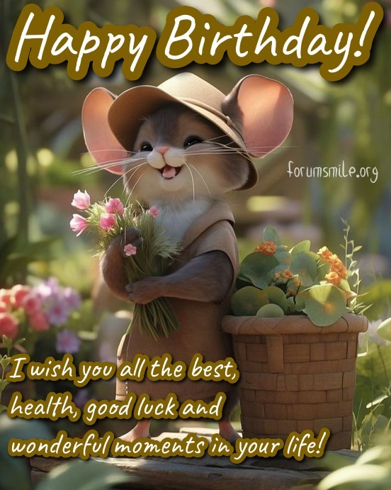 I wish you all the best, health, good luck and wonderful moments in your life!